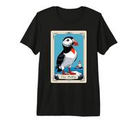 The Puffin Tarocchi Islanda Uccello Pulcinelle islandesi Maglietta Premium