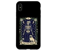 The Pug Mom Gothic Skeleton Rose Tarocchi Dog Lover Custodia per iPhone XS Max