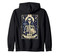 The Pug Mom Gothic Skeleton Tarocchi Dog Lover Felpa con Cappuccio