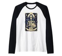 The Pug Mom Gothic Skeleton Tarocchi Dog Lover Maglia con Maniche Raglan
