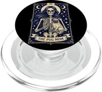 The Pug Mom Gothic Skeleton Tarocchi Dog Lover PopSockets PopGrip per MagSafe