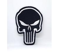 The Punisher - Toppa ricamata con teschio nero