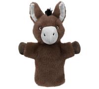 The Puppet Company Donkey Hand Puppet - Soft Grey Plush Donkey with Floppy Ears