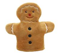 The Puppet Company - My First Christmas Puppet - Marionetta a mano a forma di omino di pan di zenzero adatto fin dalla nascita - PC003825, marrone
