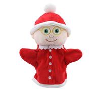 The Puppet Company - My First Christmas Puppet - Marionetta a mano Mrs Claus adatto dalla nascita - PC003826, rosso