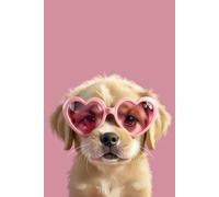 The Puppy’s Journal: A Fun and Adorable Notebook for Kids with a Playful Dog Wearing Heart-Shaped Glasses - 80 Pages for Drawing, Writing, and Imagination - Perfect 6x9 Inch Size 15.24x22.86cm