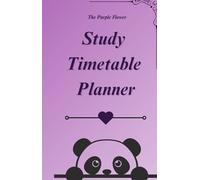 The Purple Flower Pink & Purple Minimalist Study Timetable Planner