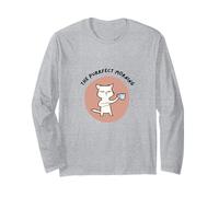 The Purrfect Morning Cat Funny Morning Grouch Coffee Maglia a Manica