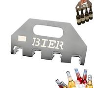 The Quad Beer Opener & Carrier, Beer Bottle Caddy Holder with Bottle Opener, Stainless Steel Beer Opener & Beer Holder with Handle, Portable Compact Bottle Opener for 4 Bottles (1PC)
