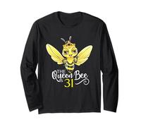 The Queen Bee Is 31 Honeybee Hive 31 ° Compleanno Donne Maglia a Manica