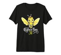 The Queen Bee Is 31 Honeybee Hive 31 ° Compleanno Donne Maglietta Premium