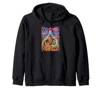The Queen, Cool Hand Drawn Graffiti Queen Cartoon Graphic Felpa con Cappuccio