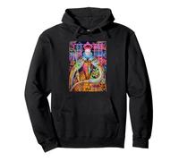 The Queen, Cool Hand Drawn Graffiti Queen Cartoon Graphic Felpa con Cappuccio
