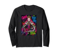 The Queen, Cool Hand Drawn Graffiti Queen Cartoon Graphic Maglia a Manica