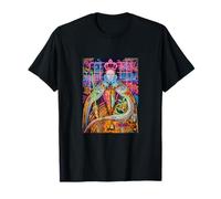 The Queen, Cool Hand Drawn Graffiti Queen Cartoon Graphic Maglietta