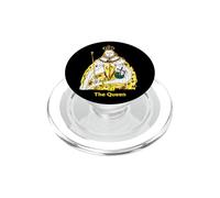 The Queen, Cool Hand Drawn Queen Cartoon Graphic Design PopSockets PopGrip per MagSafe