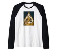 The Queen, Cool Portrait Drawn Art, Be a Queen Graphic Maglia con Maniche Raglan