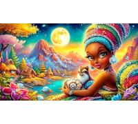 The-Queen-of-Egypt Gioco di puzzle 1000 pezzi Sfida di gioco educativo Carta riciclata Gioco stimolante per decorazione murale e regali 70x50cm/1000pcs