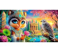 The-Queen-of-Egypt Puzzle per adulti 1000 pezzi Gioco di puzzle Gioco stimolante per decorazione murale e regali Idea regalo perfetta 70x50cm/1000pcs