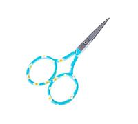 The Quilted Bear Blue Daisy - Forbici da ricamo con piccole lame affilate da 8,9 cm per uso come ricamo, punto croce, scuola, applique o forbici per unghie con design a scelta (margherita blu)