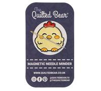 The Quilted Bear Custodia magnetica per aghi smaltata per accessori da cucito, ricamo e punto croce | Supporto sicuro per spilli e aghi da cucito (Chick)