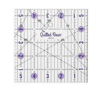 The Quilted Bear - Righelli per imbottiture in acrilico trasparente antiscivolo, per patchwork e cucito, con linee nere chiare e angoli di 30, 45 e 60 gradi per una precisione e accuratezza perfette