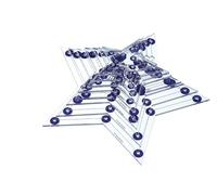 The Quilted Bear Star Quilting - 8 modelli trasparenti antiscivolo in acrilico per taglio preciso del tessuto e trapuntatura a macchina senza stress, ideali per trapunte e articoli da cucito (¾-7,6 cm