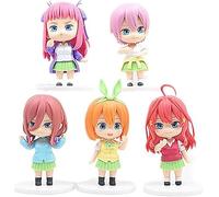 The Quintessential Quintuplets Action Figures Collectible Anime Model State, PVC Environmental Protection Materials Suitable for Home Office Desk Decorative Ornaments Toy(5 pezzi)