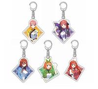 The Quintessential Quintuplets Portachiavi Set Anime Nakano Miku Nakano Nino Cosplay Acrilico Portachiavi Accessori Regalo