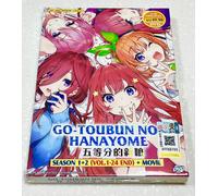 The Quintessential Quintuplets (Sea.1&2: VOL.1-24End+ Movie) ~ DVD audio inglese