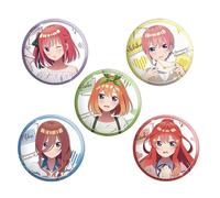 The Quintessential Quintuplets Spilla Pin Set Vernice Smalto Distintivi, Nakano Ichika Spille Sulla Borsa Cappello Nakano Nin Spilla Pins, 5cm, Metallo