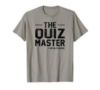 The Quiz Master Fine Print I'm in Charge Funny Bar Pub Gamer Maglietta