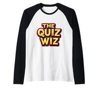 The Quiz Wiz Night Trivia Lover Wizard Divertente Gioco Divertente Maestro Maglia con Maniche Raglan