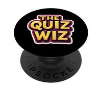 The Quiz Wiz Night Trivia Lover Wizard Divertente Gioco Divertente Maestro PopSockets PopGrip Adesivo