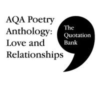 The Quotation B The Quotation Bank: AQA Poetry Anthology - Love and (Tascabile)