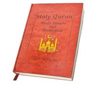 The QuranJourney - Sacro Corano reso semplice e illustrato | Guida allo studio di tutte le 114 Surah con illustrati Tafsir, riepilogo completo | Libro A5 con copertina rigida per principianti