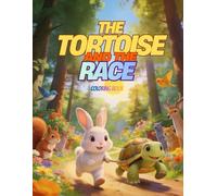 The Rabbit and the Tortoise Race Coloring Book: Fun Coloring Book with Bonus Sparkles Stickers for Kids Ages 3-10