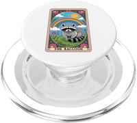 The Raccoon Tarocchi Arcobaleno Hippie Divertente Racoon PopSockets PopGrip per MagSafe