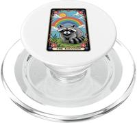 The Raccoon Tarocchi Arcobaleno Hippie Divertente Racoon PopSockets PopGrip per MagSafe