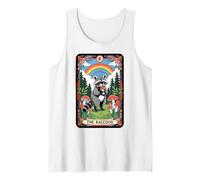 The Raccoon Tarocchi Carta Fungo Hippie Divertente Racoon Canotta