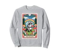 The Raccoon Tarocchi Carta Fungo Hippie Divertente Racoon Felpa