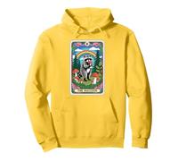 The Raccoon Tarocchi Carta Fungo Hippie Divertente Racoon Felpa con Cappuccio