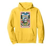 The Raccoon Tarocchi Carta Fungo Hippie Divertente Racoon Felpa con Cappuccio