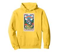 The Raccoon Tarocchi Carta Fungo Hippie Divertente Racoon Felpa con Cappuccio