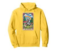 The Raccoon Tarocchi Carta Fungo Hippie Divertente Racoon Felpa con Cappuccio