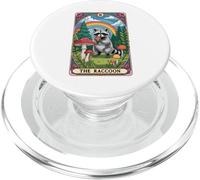The Raccoon Tarocchi Carta Fungo Hippie Divertente Racoon PopSockets PopGrip per MagSafe