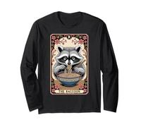 The Raccoon Tarocchi Carta Ramen Noodles Procione giapponese Maglia a Manica