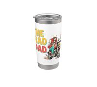 The Rad Dad Skeleton Motociclista Bicchiere termico in acciaio inox doppia parete