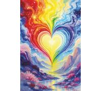 The Radiant Rainbow Heart Journal: Mystical Landscape & Cosmic Love Lined Notebook for Manifestation, Healing, and Gratitude | 120 Pages