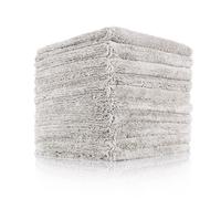 The Rag Company Creature - Panni senza bordi per la cura dell’auto, miscela professionale 70/30, microfibra a doppio pelo, per lucidatura e finitura, 420 g/m², 40,6 x 40,6 cm, set da 10